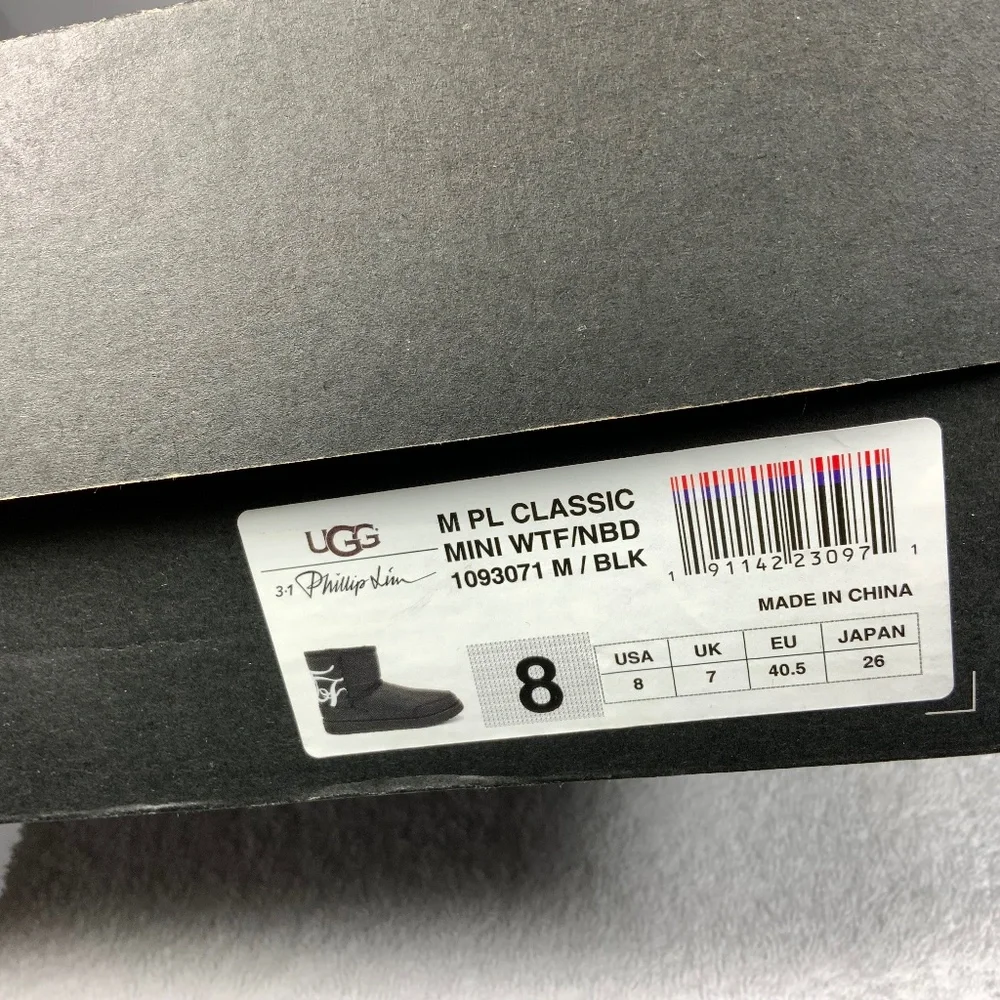 NWT - UGG Men's 3.1 Phillip Lim Classic Mini - SIZE 8